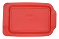 Pyrex Red Plastic Lid for 3 qt Oblong Baking Dish 233-pc Will Not