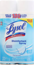 Lysol Disinfectant Spray, Crisp Linen Scent, Value Pack, 2 Pack - 2 pack, 19 oz