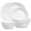 Corelle Livingware Winter Frost White Dinnerware Set
