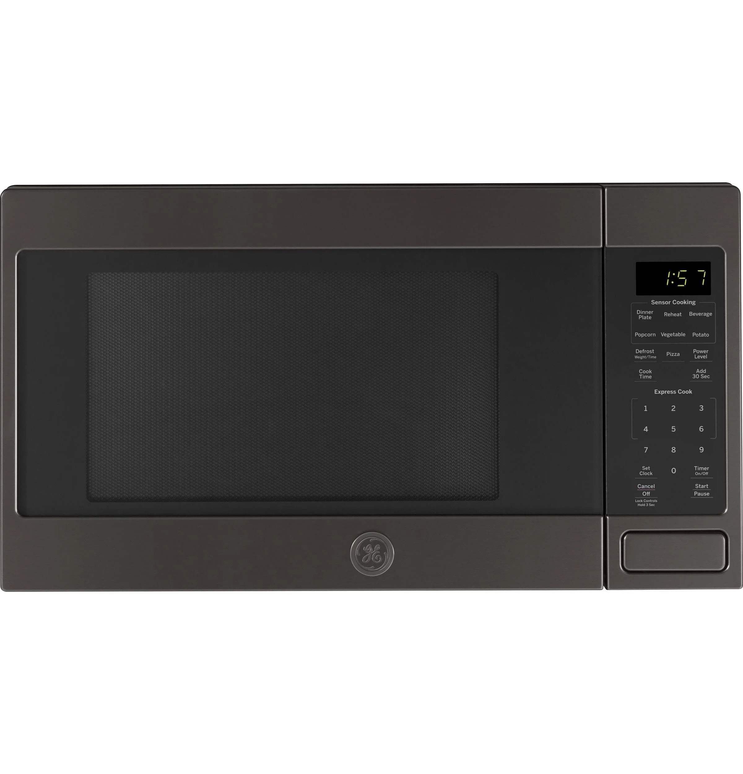 GE JES1657BMTS 1.6 Cu.Ft. Black Stainless Steel Countertop Microwave