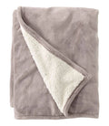 Wicked Plush Sherpa Throw Gray Large Size | L.L.Bean