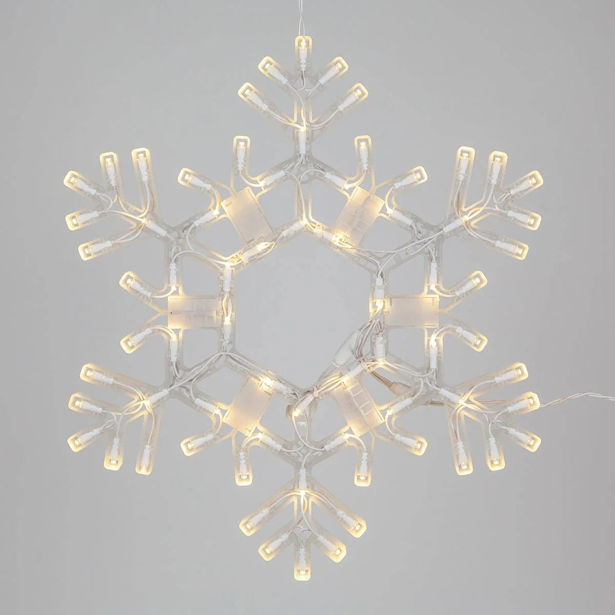 Kringle Traditions 20" Folding Warm White Snowflake Decoration LED Sno