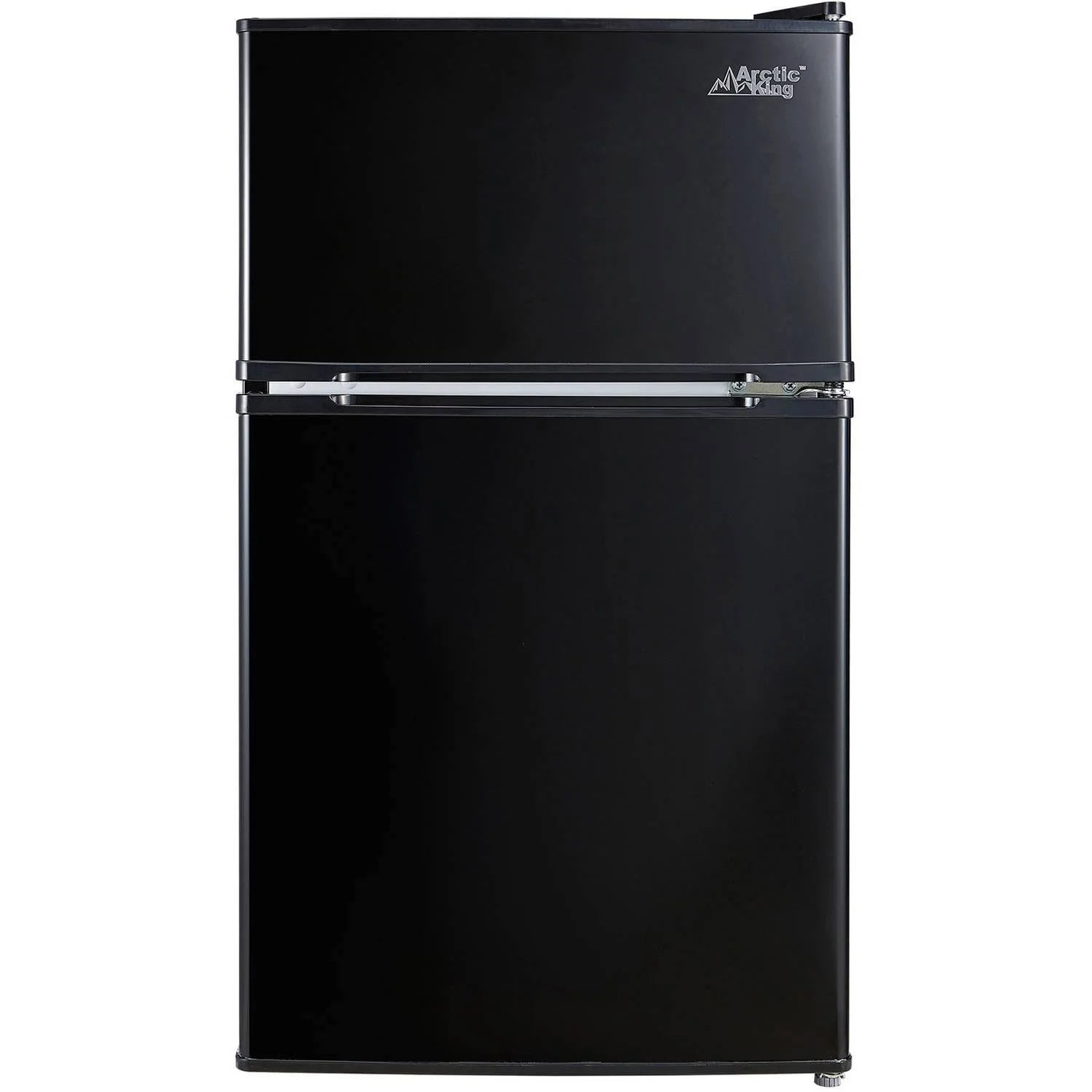 Arctic King 3.2 Cu Feet Two Door Compact Refrigerator With Freezer, Black, E-star
