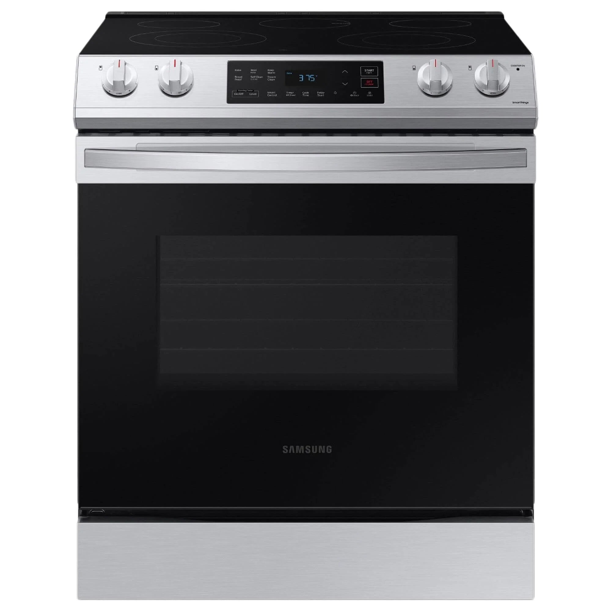 Samsung 6.3 Cu. ft. Slide-In Electric Range, Stainless Steel - NE63T8111SS