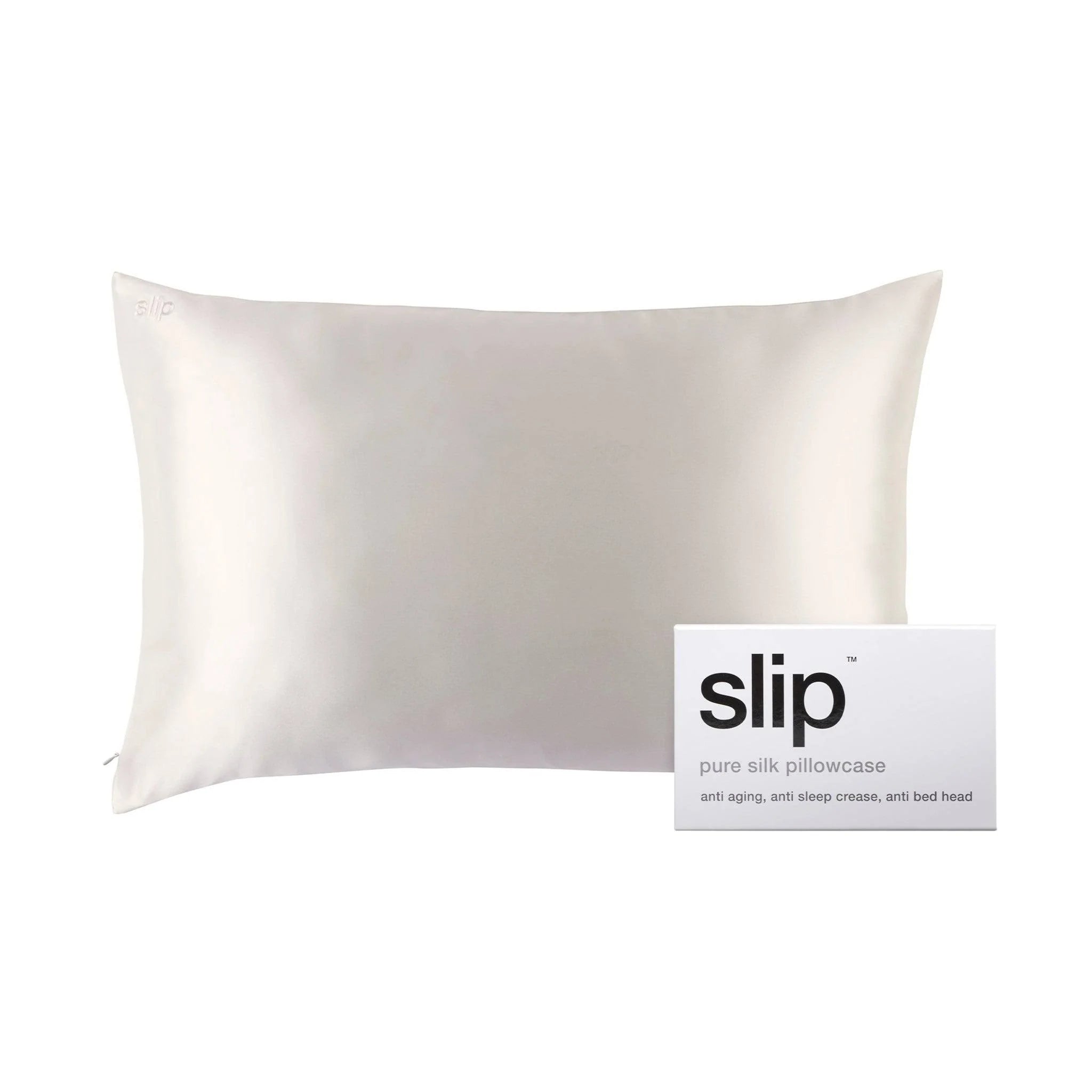 Slip Silk Queen Pillowcase (White)