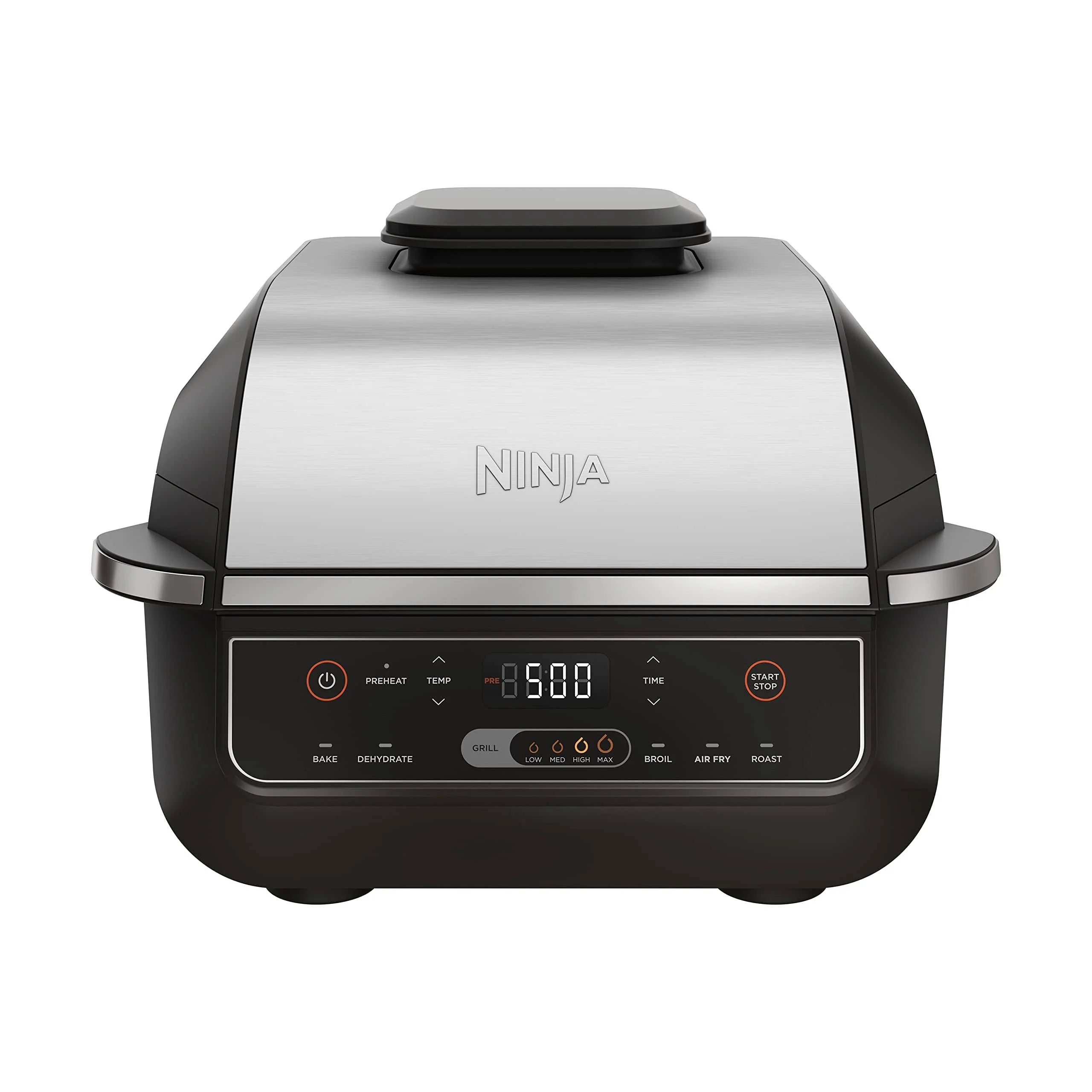 Ninja EG201 Foodi 6 in 1 Indoor Grill Air Fryer Combination Black Silver