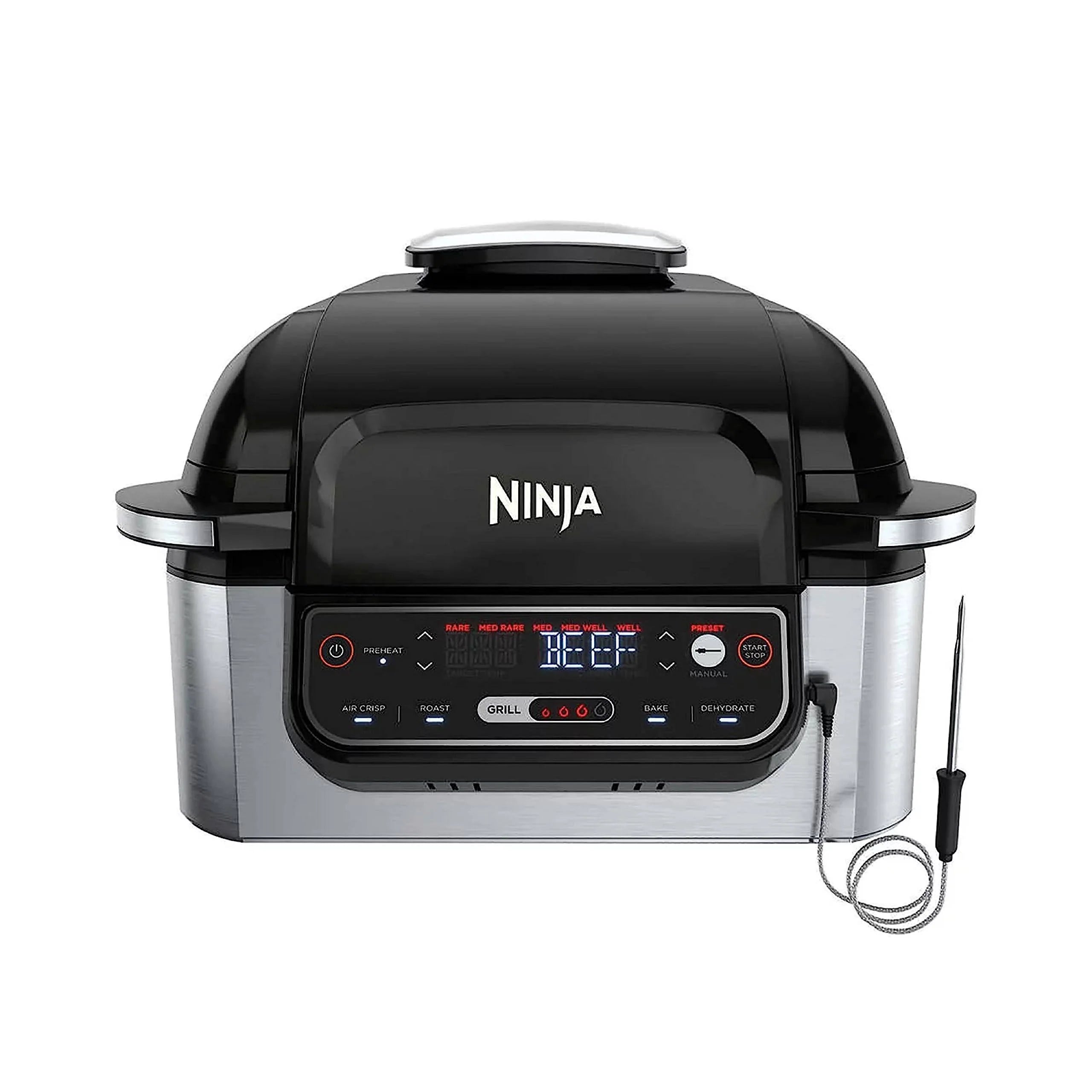 Ninja Foodi 5-in-1 Indoor Grill 4-Quart Air Fryer with Roast Bake Dehydrate