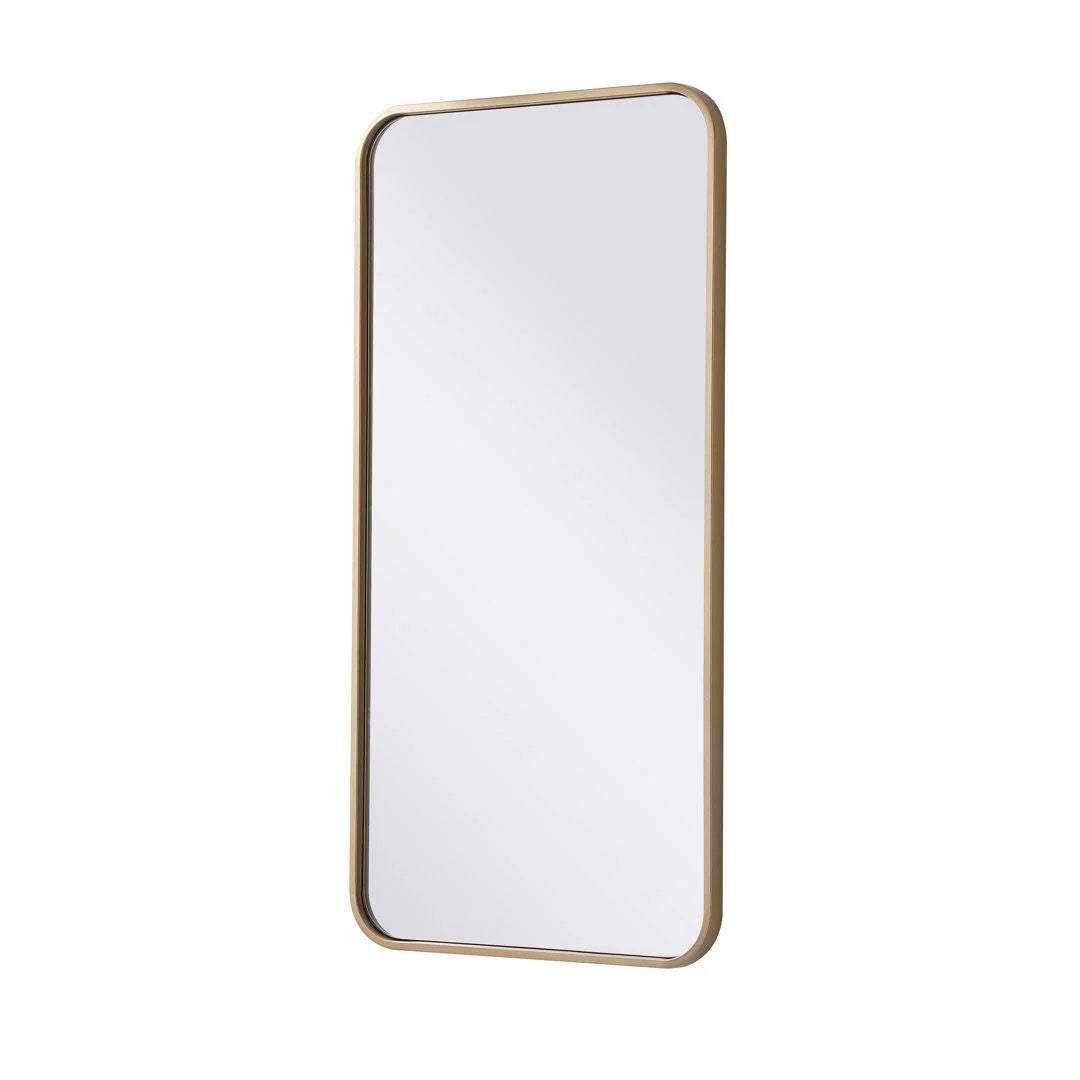 Alessandra Accent Mirror Finish: Brass, Size: 36'' H x 18'' W