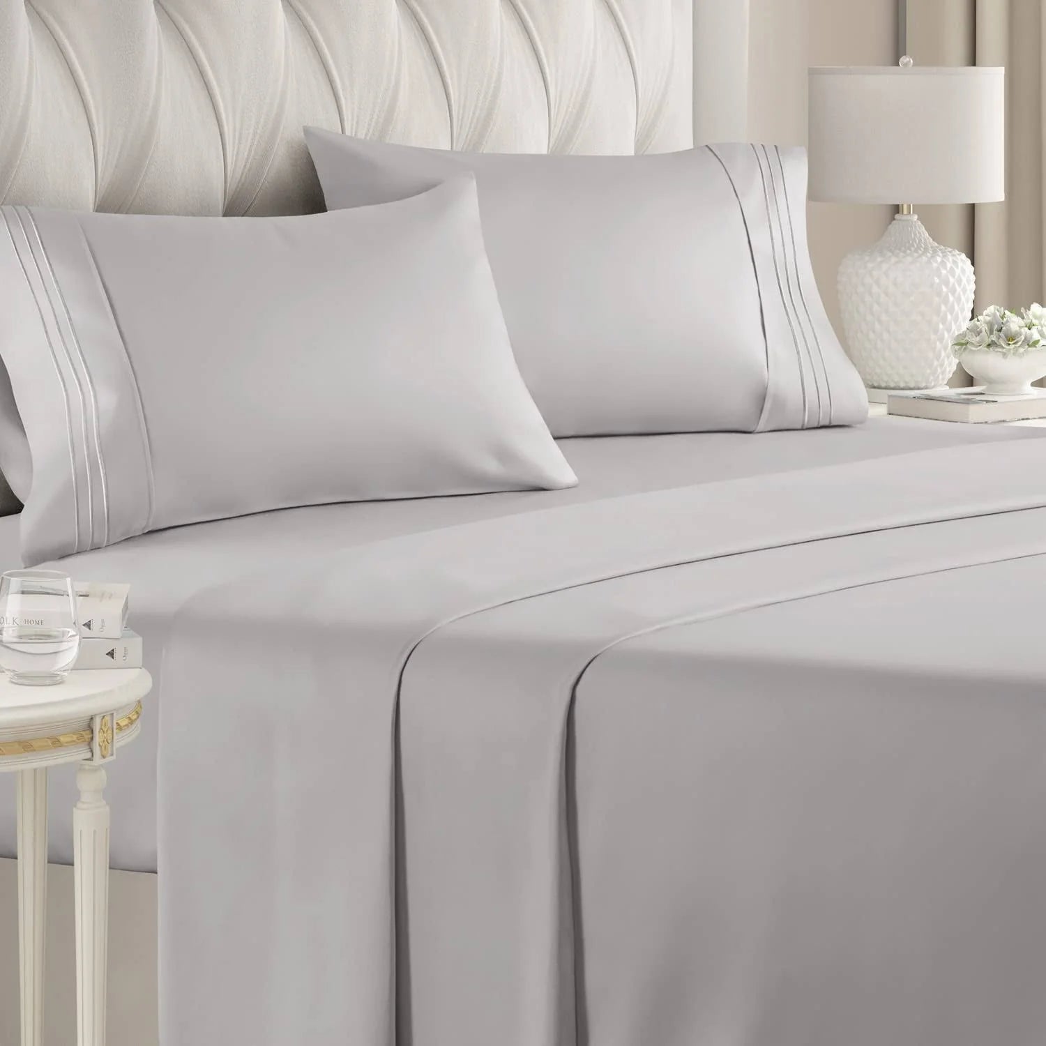 King Size 4 Piece Sheet Set - Comfy Breathable & Cooling Sheets - Hotel Luxury Bed Sheets for Women & Men - Deep Pockets, Easy-Fit, Soft & Wrinkle