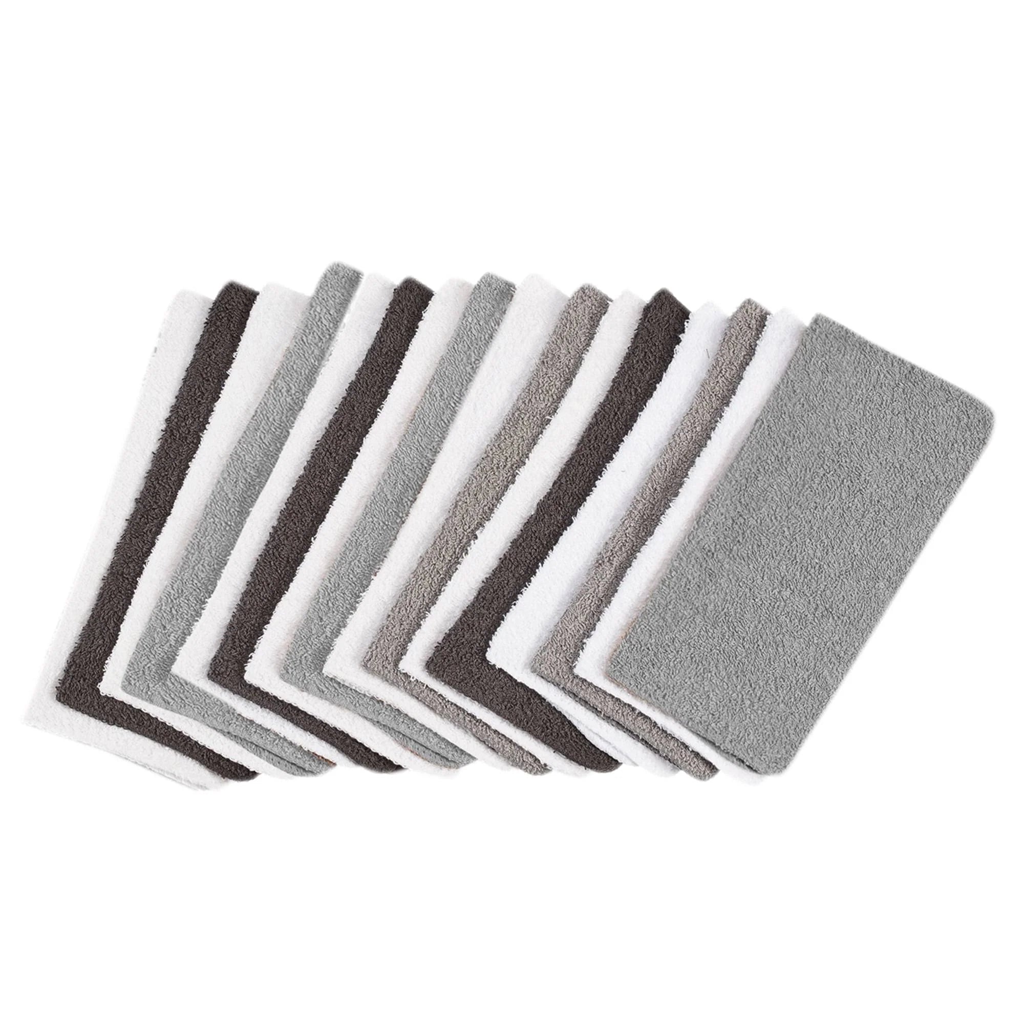 Mainstays 18-Pack Washcloth Bundle, Grey Multi, Size: 18 PC Washcloth Set