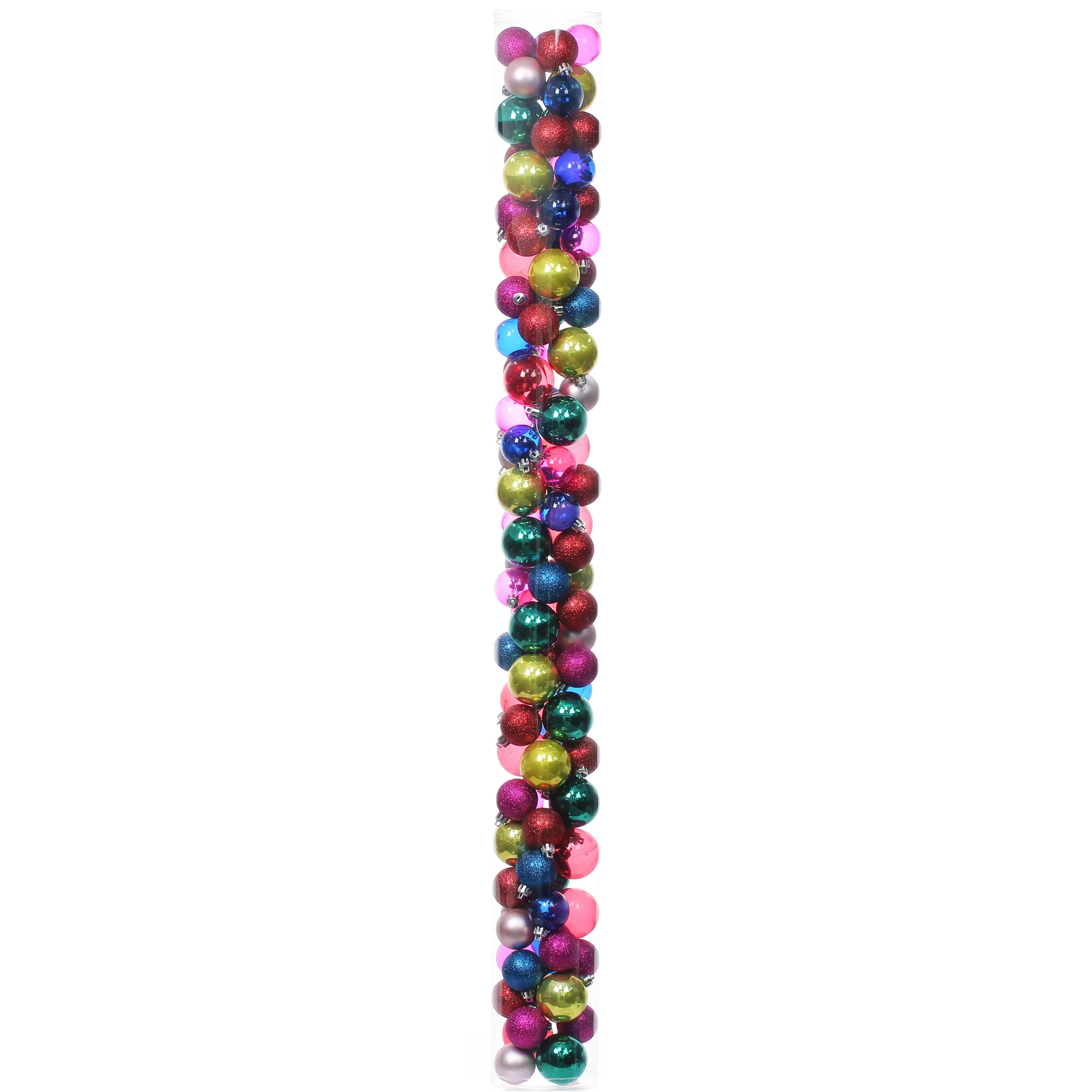 100ct. Multicolor Shatterproof Ball Ornaments by Ashland | Michaels