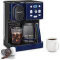 Cuisinart SS-16 Coffee Center 2-in-1 Coffeemaker and Single Serve Combo Brewer, Navy Blue