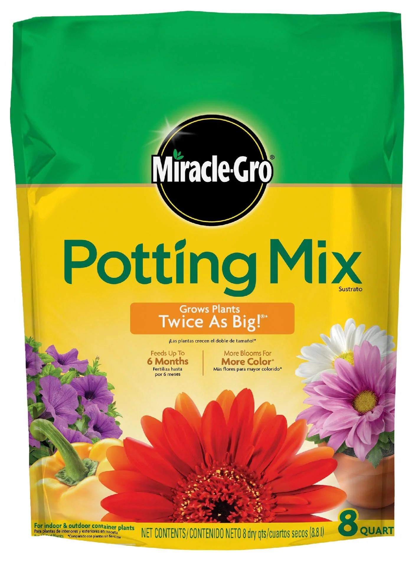 Miracle Grow Potting Mix - 8 qt bag