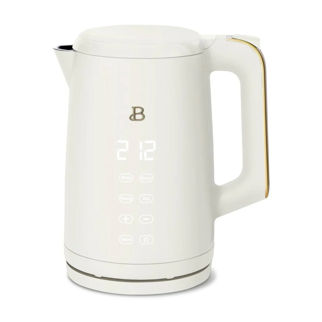 Beautiful 1.7 Liter One Touch Electric Kettle White Icing by Drew Barrymore