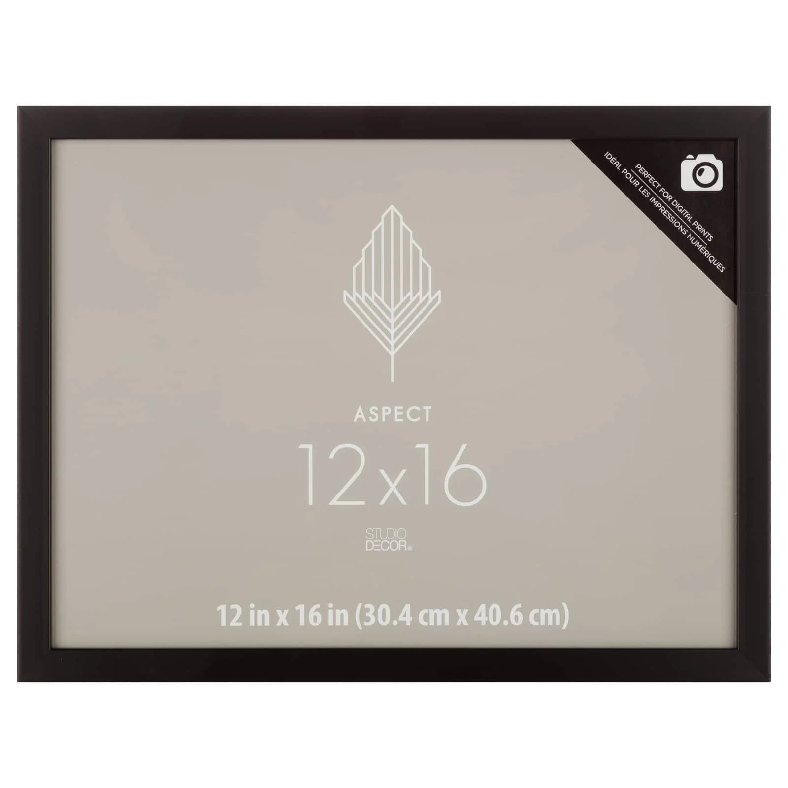 Studio Decor Aspect 12" x 16" Black Narrow Frame - Each