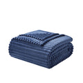 Nestl Cut Plush Fleece Throw Blanket - Super Soft Lightweight Fuzzy Luxury Bed Blanket for Sofa Couch Bed, Twin (66 inch x 90 inch) Navy, Size: 66x90