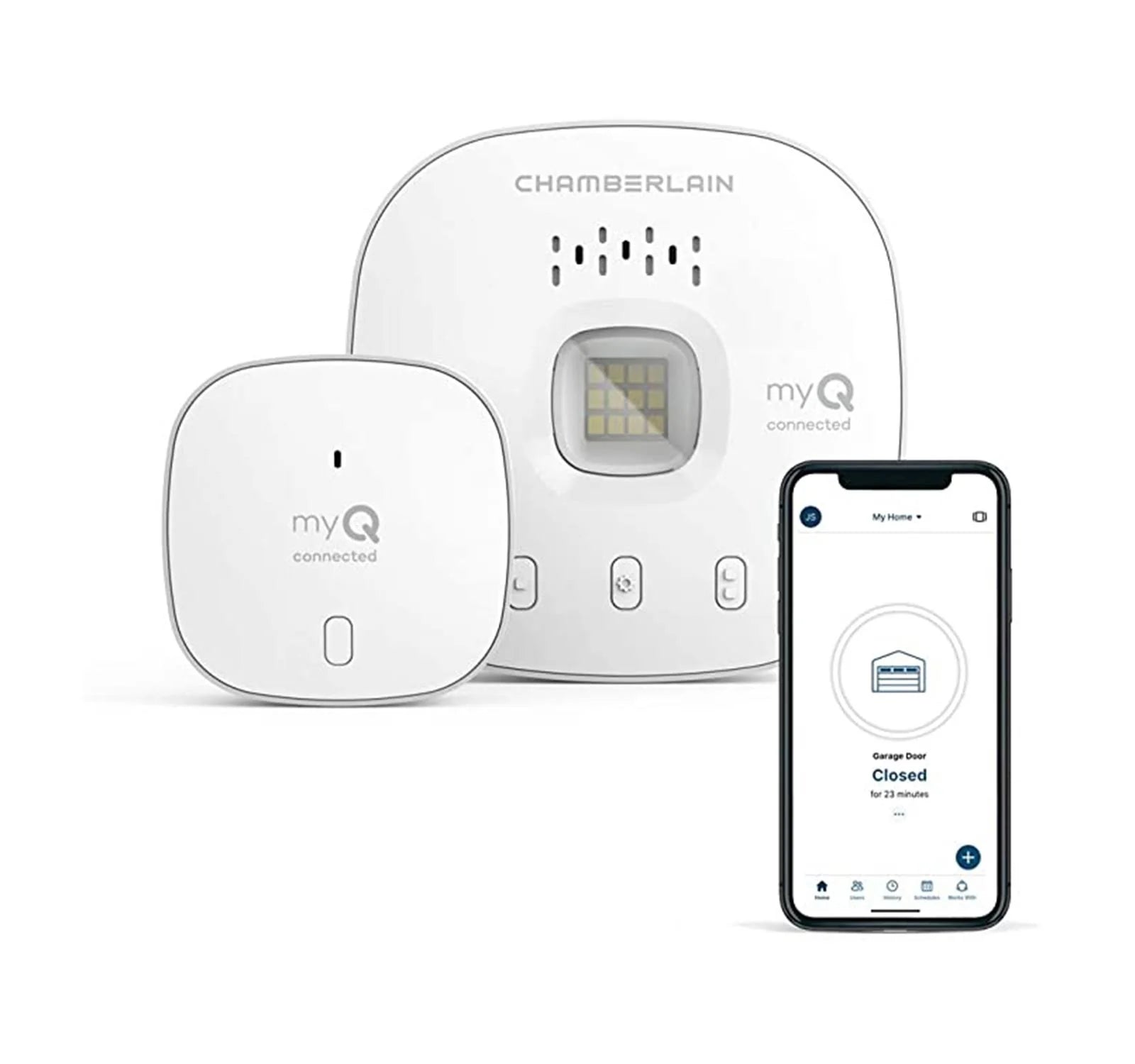 MyQ Chamberlain Smart Garage Control - Wireless Hub and Sensor White