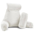 Nestl Large Bed Rest Shredded Memory Foam Reading Pillow with Arms&Pillow Foam Single Specialty Pillow in White | Medium