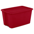 Sterilite Plastic Infra Tote Box - Red - 30 Gal