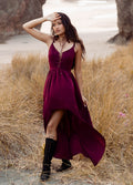 Women Holland Dress in Plum