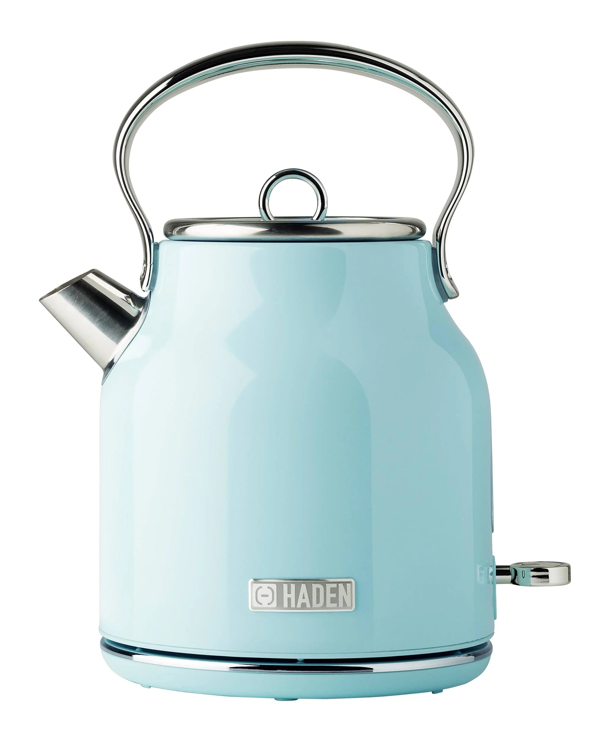 Haden Heritage 1.7L Stainless Steel Electric Kettle - Turquoise