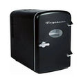 Frigidaire Retro 6 Can Mini Beverage/Skincare Cooler, Efmis129, Black