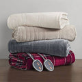 Beautyrest Heated Electric Plush Blanket | Red | King | Blankets + Throws Electric Blankets | Heated