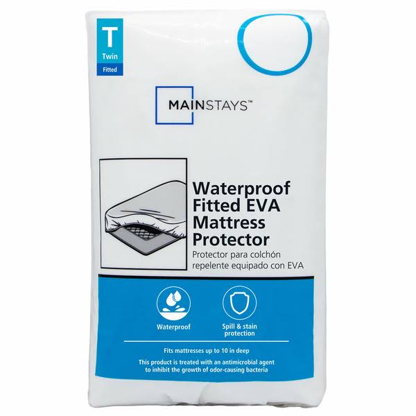 Mainstays Waterproof Eva Fitted Mattress Protector, Twin
