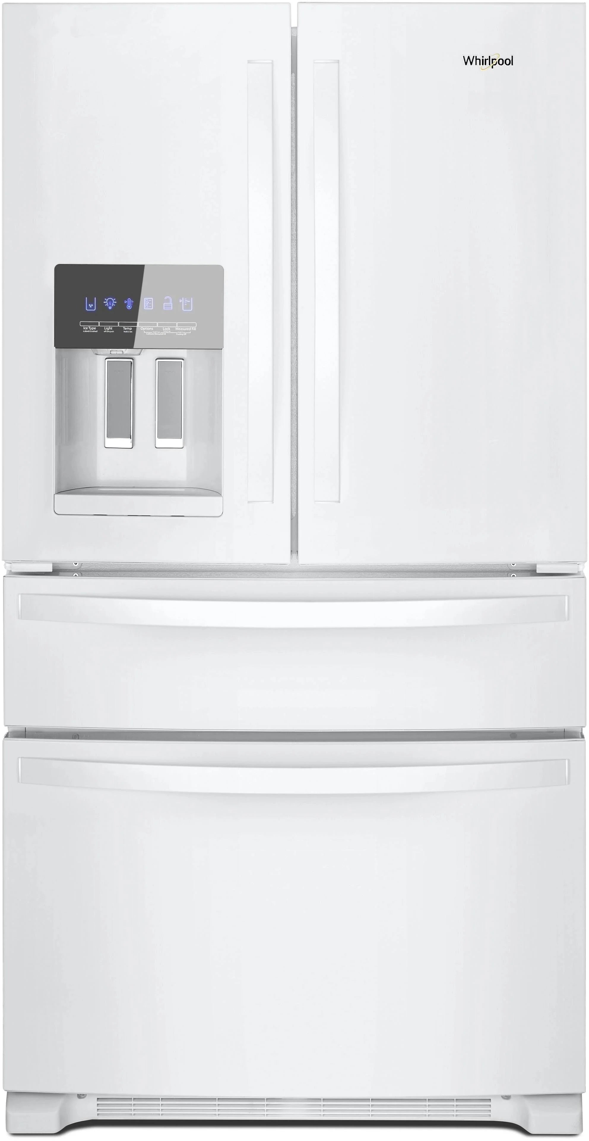 Whirlpool 36-Inch Wide French Door Refrigerator - 25 Cu. ft. White