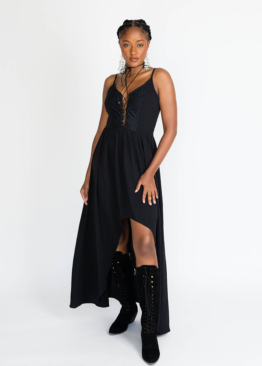 Women Holland Dress in Black