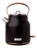Haden Heritage Stainless Steel Electric Kettle - Black/Copper 1.7 L