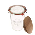 Weck Canning Jars 743 - Weck Mold Jar Made of Transparent Glass - Eco-Friendly Canning Jar - Food Storage Container with Lid Airtight - 3/4 Liter Tall