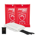 Prepared Hero Emergency Fire Blanket - 12 Pack - Fire Suppression Blanket for Kitchen, 40�� x 40�� Fire Blanket for Home, Fiberglass Fire Blanket