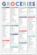 Sweetzer & Orange Fastcheck Grocery List Magnet Pad for Fridge. 6x9�� Magnetic Notepad with Printed Shopping List Items and Blank Grocery Shopping