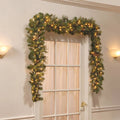 Carolina 9' Pre-Lit Garland with 100 Warm Clear/White Lights