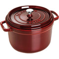 Staub 5 qt Tall Cast Iron Cocotte - Grenadine