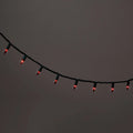 100ct Incandescent Smooth Mini Christmas String Lights Red with Green Wire - Wondershop