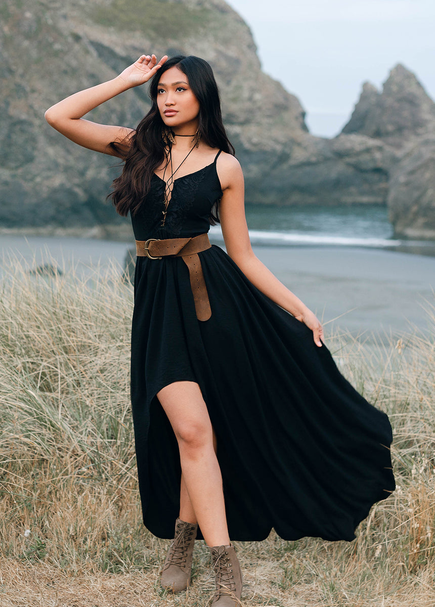 Women Holland Dress in Black