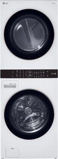LG WashTower with Center Control 4.5 Cu. ft. Washer and 7.4 Cu. ft. Electric Dryer - White