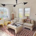 BALTA Covey Burnt Orange 5 ft. 3 in. x 7 ft. Geometric Area Rug