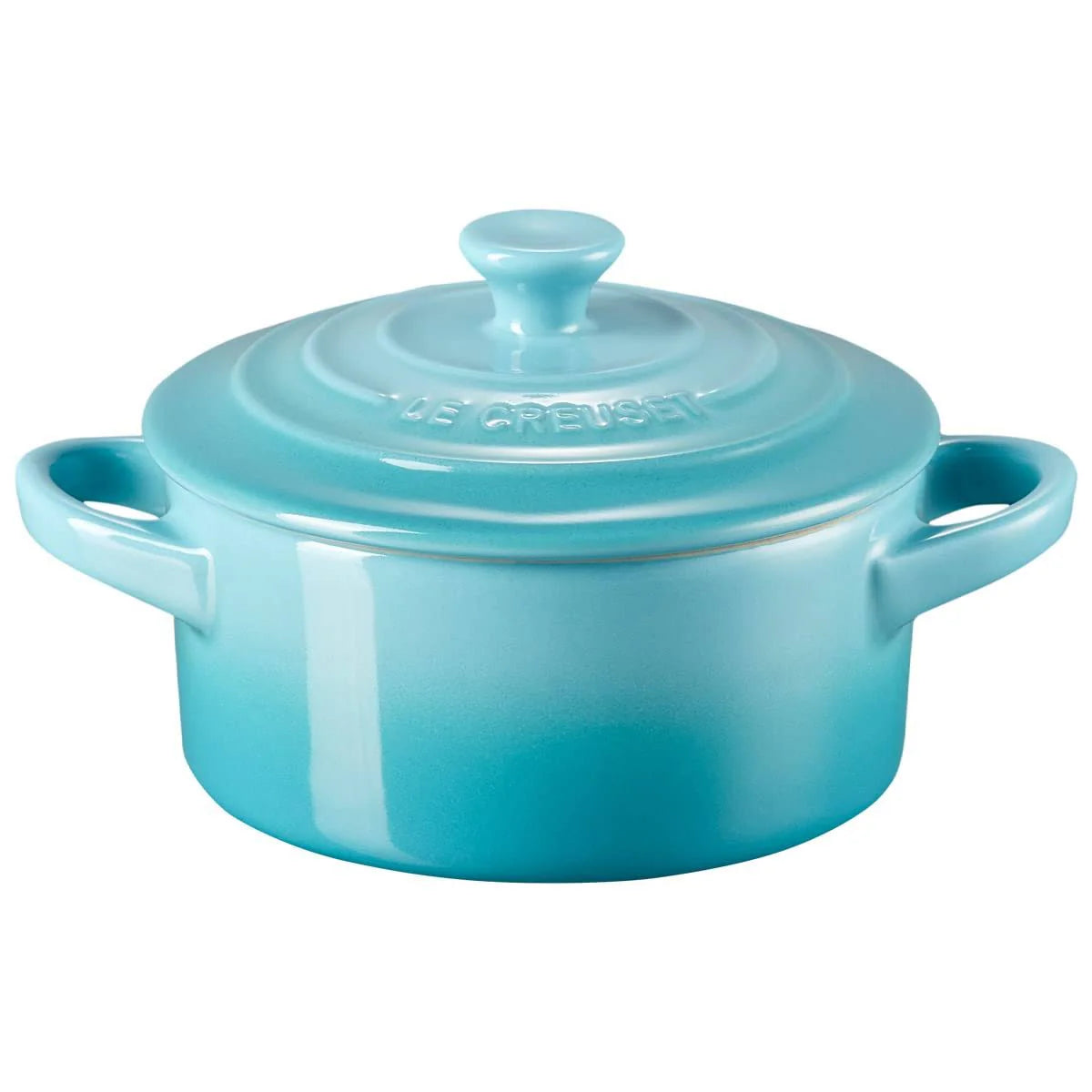 Le Creuset Stoneware Mini Round Cocotte - Caribbean