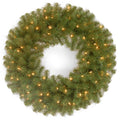 National Tree North Valley Spruce Wreath with Dual Color LED Lights 24"