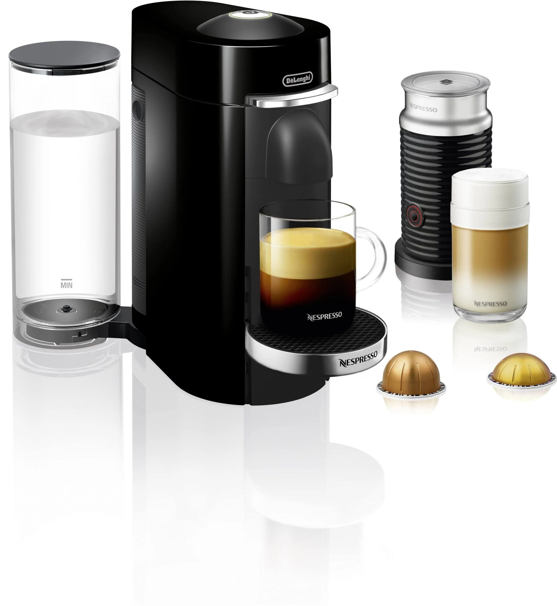 De'Longhi Nespresso VertuoPlus Coffee and Espresso Maker with Aeroccino, Black