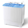 Super Deal 2in1 Mini Compact Twin Tub Washing Machine 17.6lbs Washer + Spinner Combo with Timer Control Drain Hose Inlet Wate