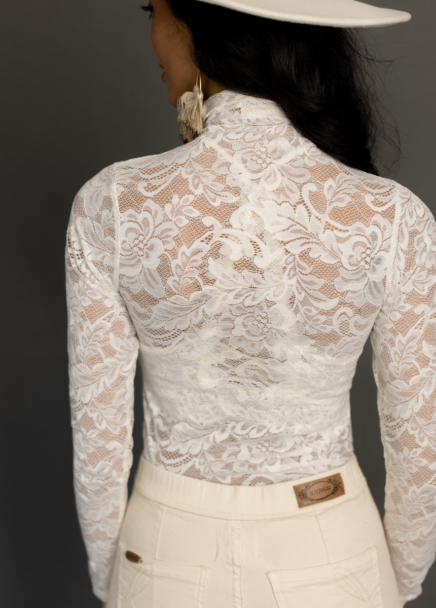 Women Iris Top in Cream