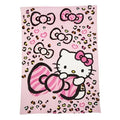 Hello Kitty Kids Plush Blanket, Twin/Full Size 62 inchx90 inch, Pink, Sanrio