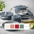 Member's Mark 11-Piece Modern Ceramic Cookware Set (Gray)