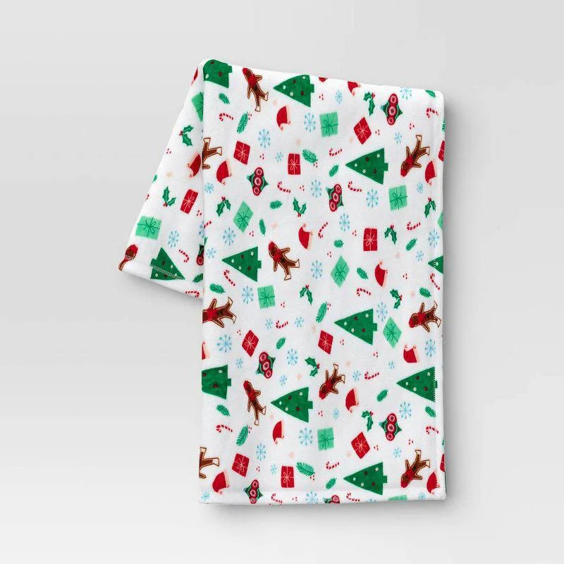 Wondershop Holiday Plush Christmas White Throw Blanket | Target