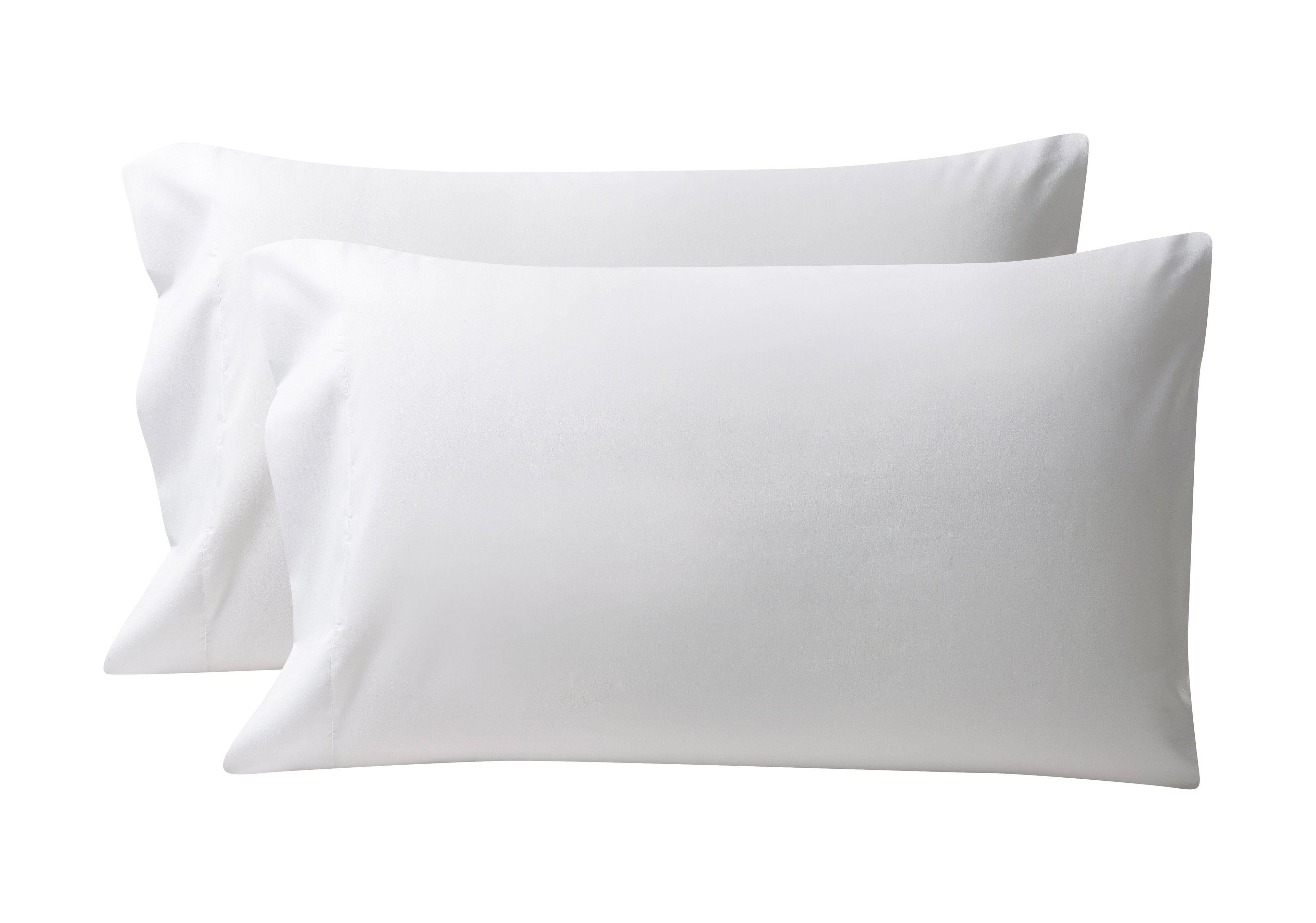 Mainstays Microfiber Pillowcase Set, Size: King Pillowcase, White