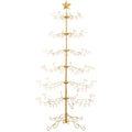 Best Choice Products 6ft Wrought Iron Ornament Display Christmas Tree w/ Easy Assembly, Stand - Gold